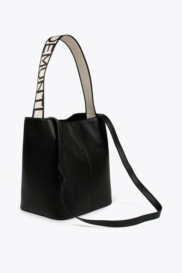 Lola Casademunt Bolsa de compras com alças com logotipo Preto
