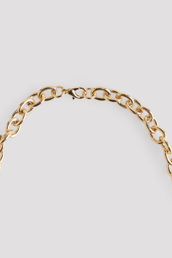 Cortefiel Cadena met&aacute;lica Dorado