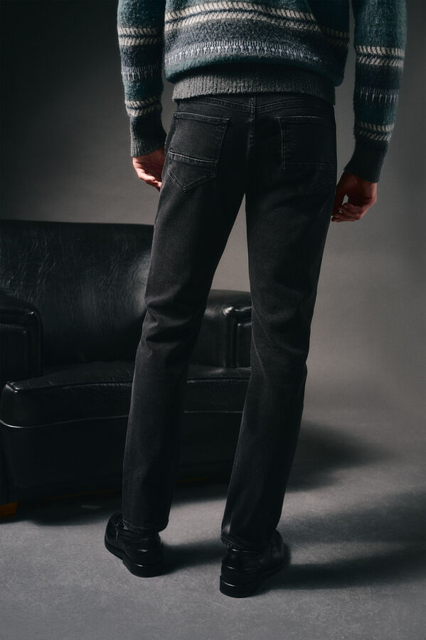 OOTO Calça jeans slim fit Preto