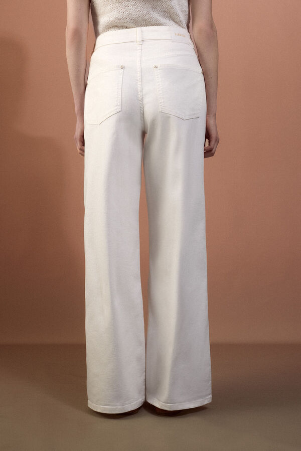 Slowlove Jeans Wide Leg Blanco