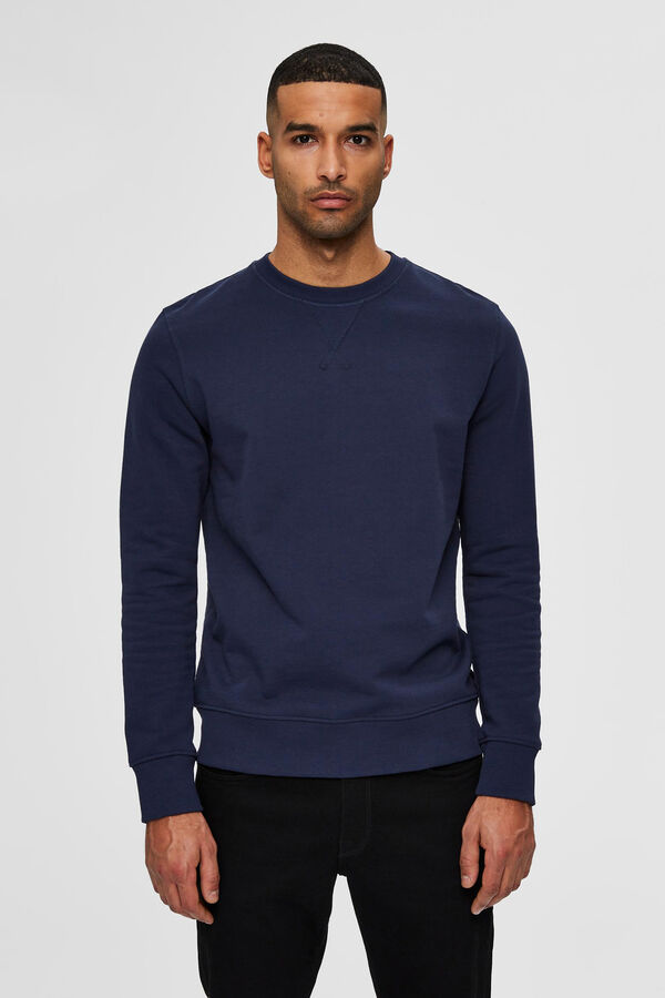 Cortefiel Organic sweatshirt Navy