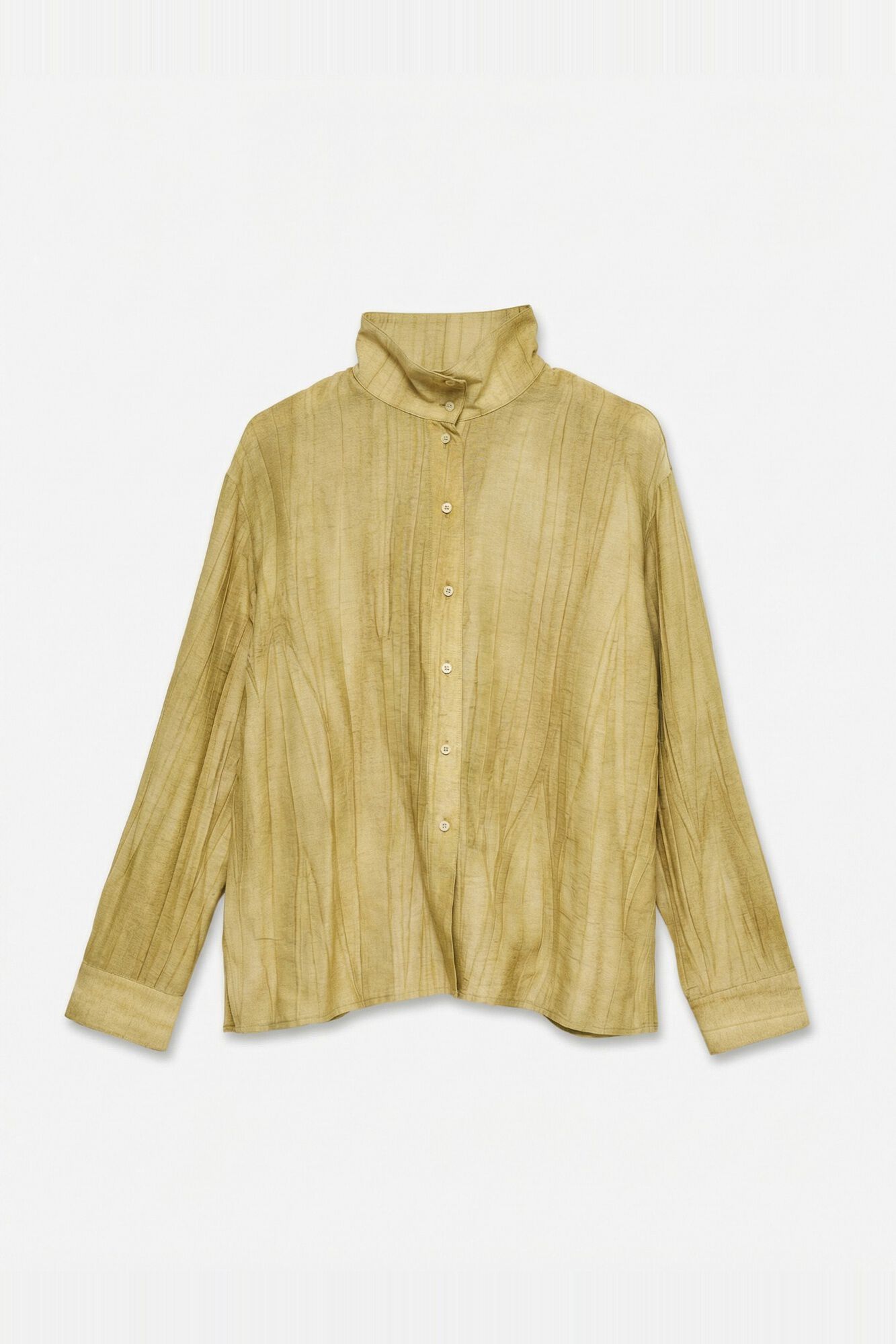 Vero Moda Camisa de linho com gola subida
