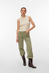 Vero Moda Colete de malha com la&ccedil;o Tostado