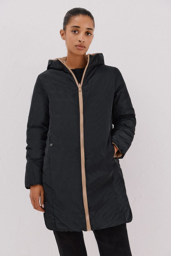 Cortefiel Reversible thermolite® anorak Beige