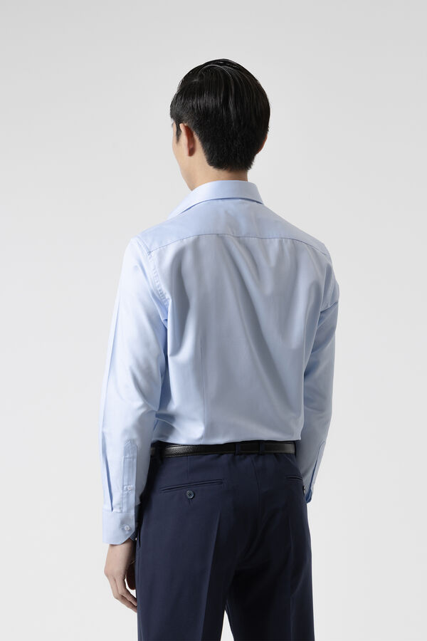 PuroEGO Camisa Twill Vestir Azul