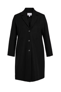 Cortefiel Cloth and wool coat Black