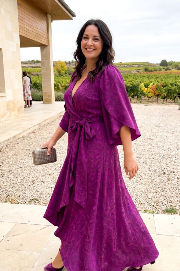 Pol&iacute;n Et Moi Villa long dress Lilac