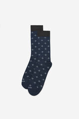 Cortefiel Classic drawing sock Blue