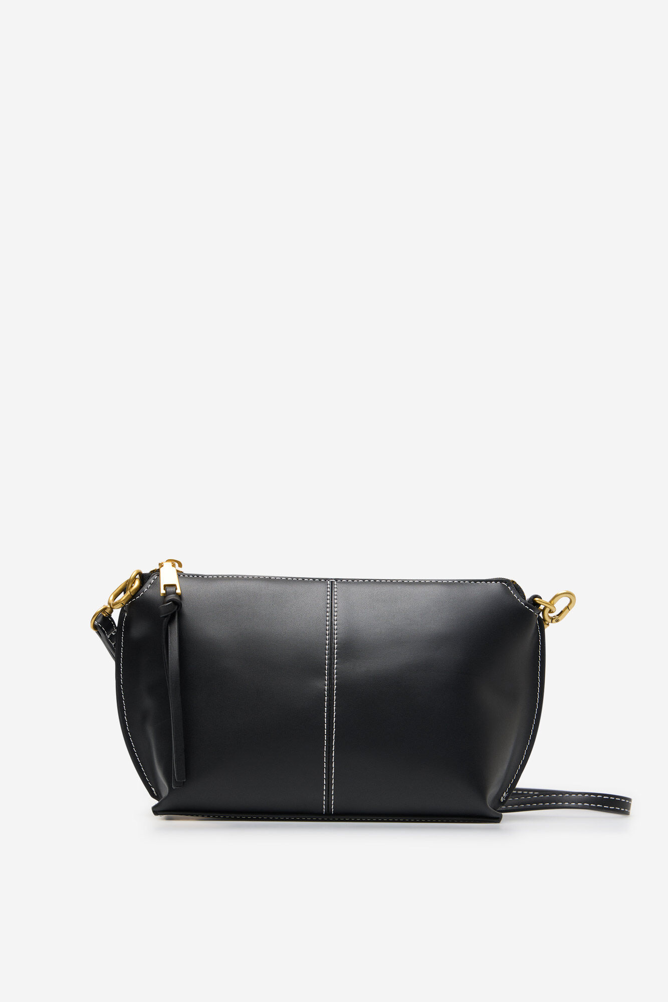 Cortefiel Basic crossbody bag with stitching