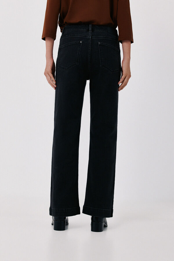 Cortefiel Bootcut jeans Printed grey