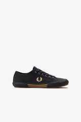 Fred Perry Sapatilha B708 Vintage Canva Preto