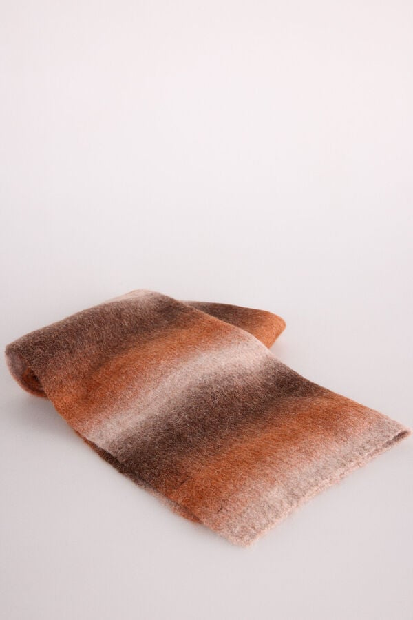 Slowlove Bufanda gruesa rayas Naranja