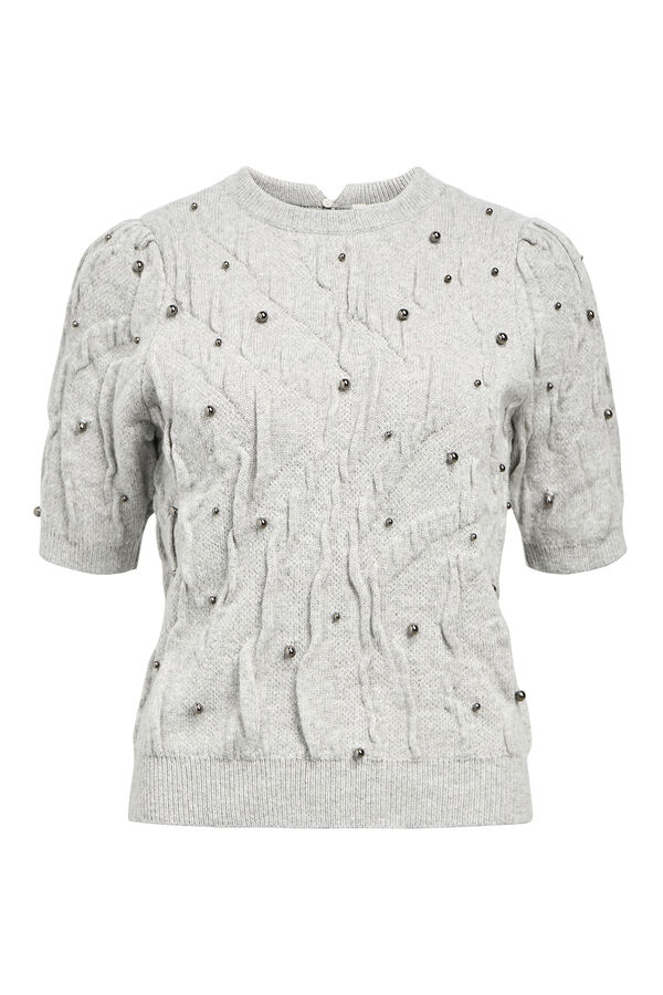 Object Camisola com oitos e pérolas Cinzento