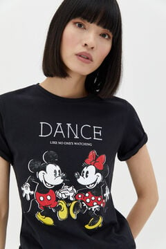 Cortefiel Disney T-shirt Black
