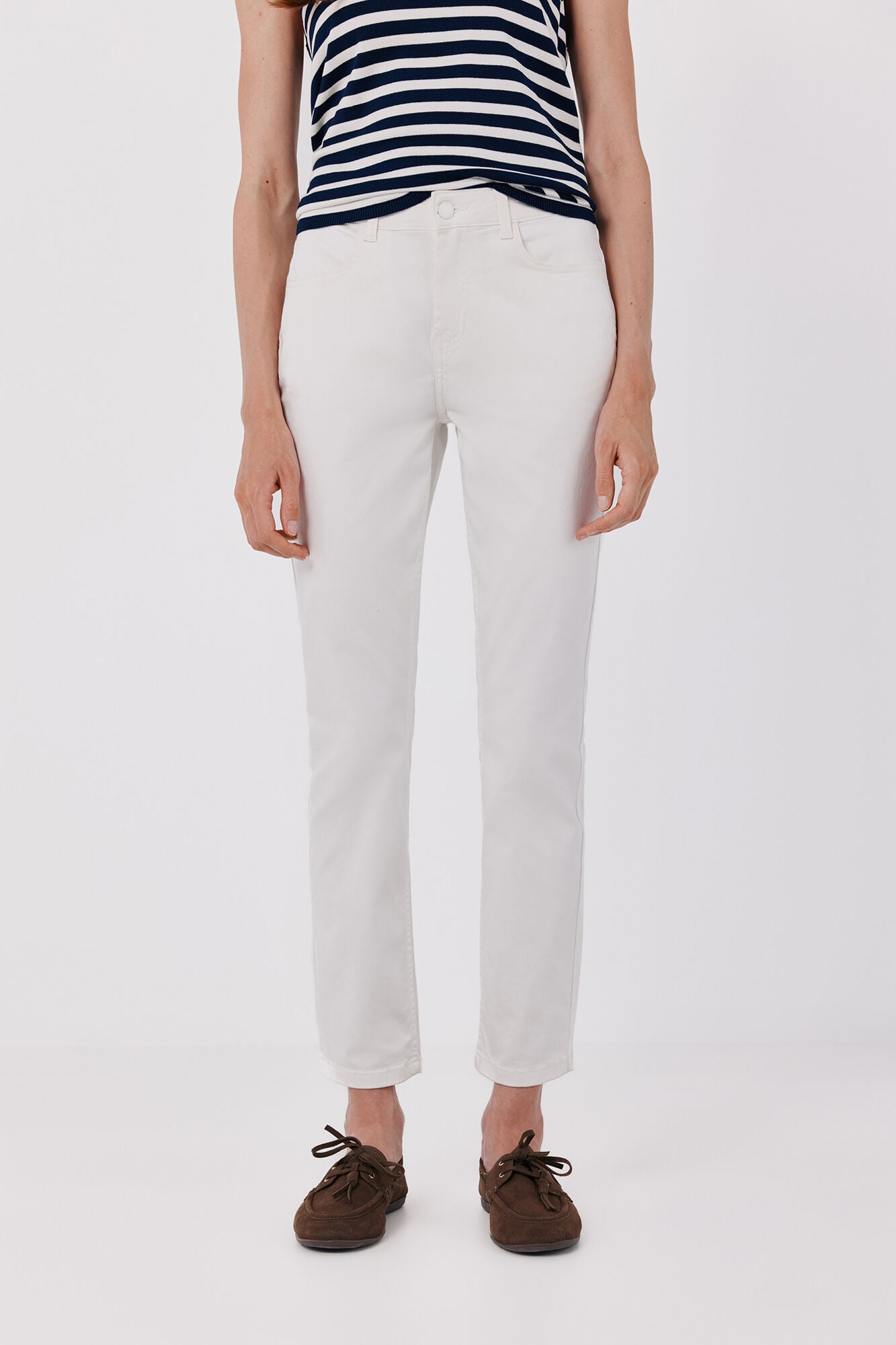 Cortefiel Coloured cropped skinny jeans
