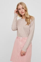 Cortefiel Basic knitted jumper Pink