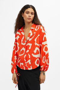 Cortefiel Tie blouse Orange