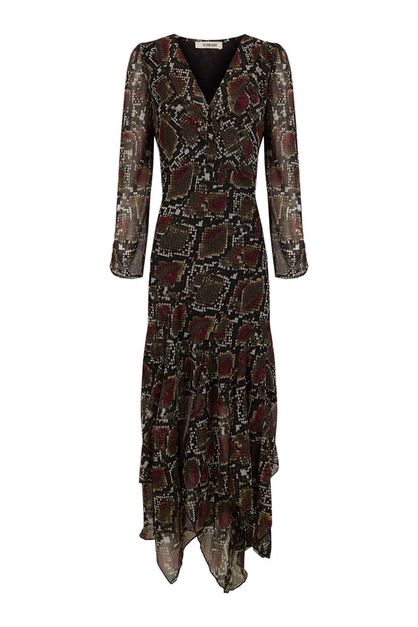 Cortefiel Snake print dress Multicolour