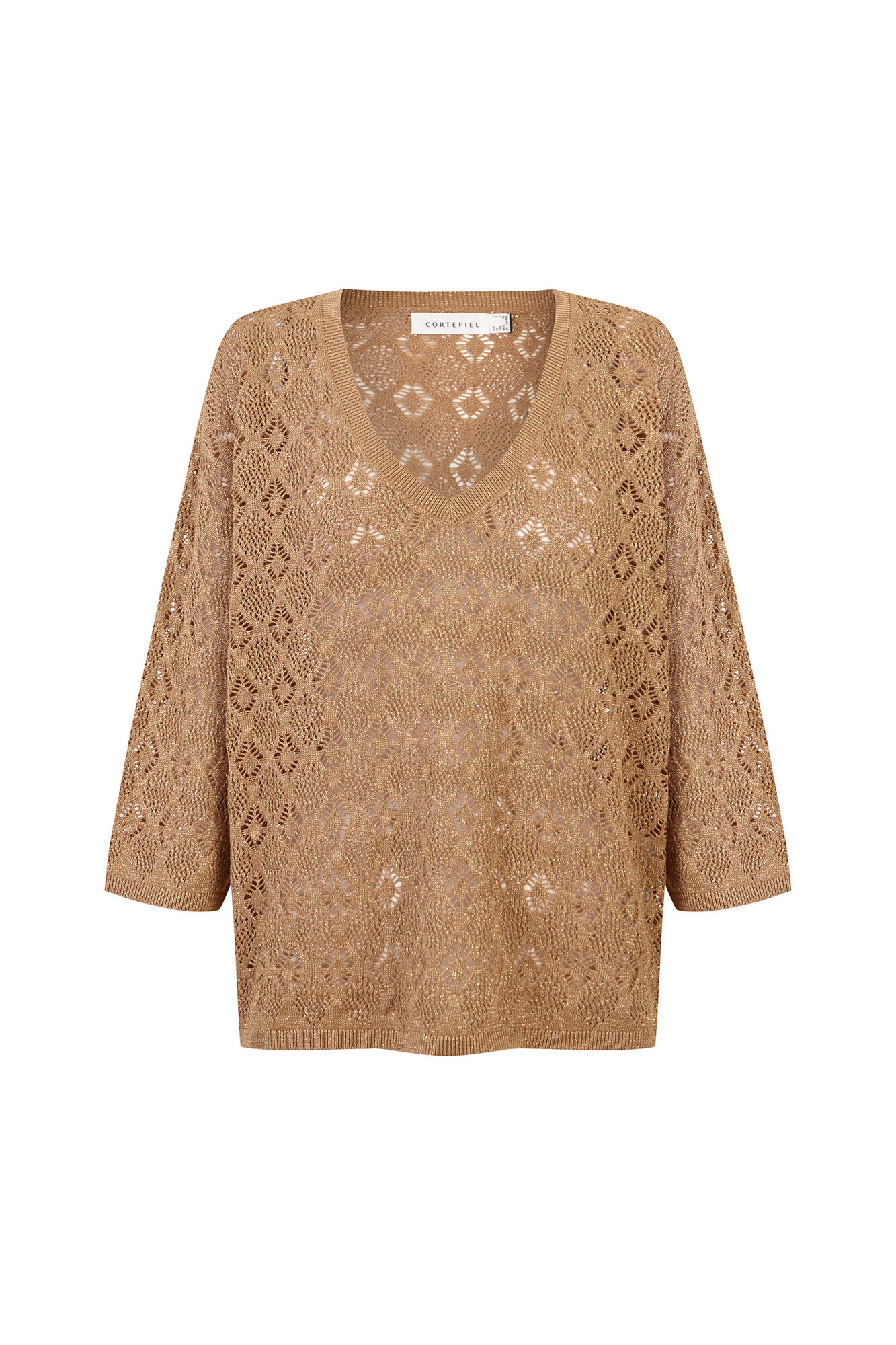 Cortefiel Lurex openwork jumper