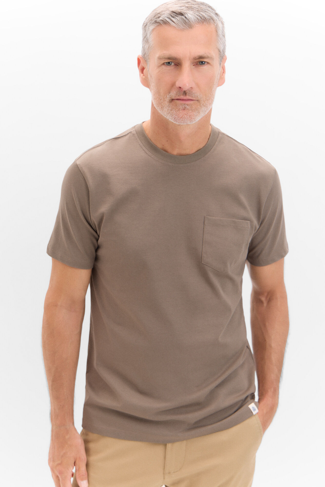 Cortefiel Camiseta basica bolsillo