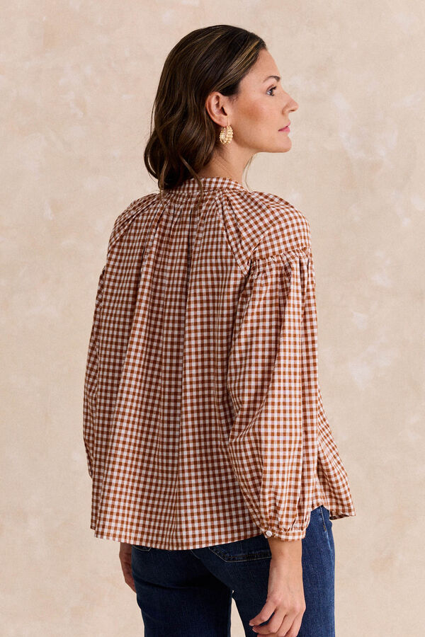 Polín Et Moi Blusa de algodão Vico Castanho