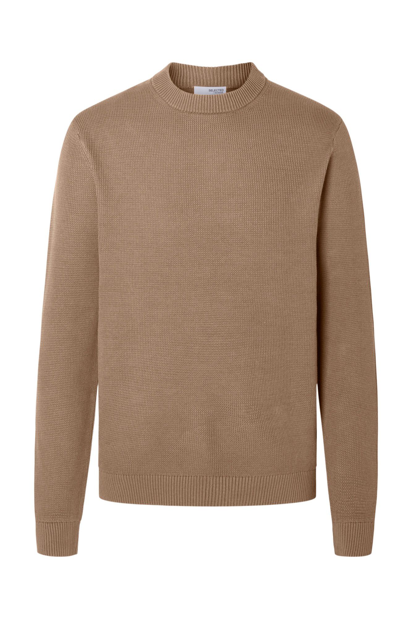 Selected Camisola em estrutura 100% algod&atilde;o org&acirc;nico
