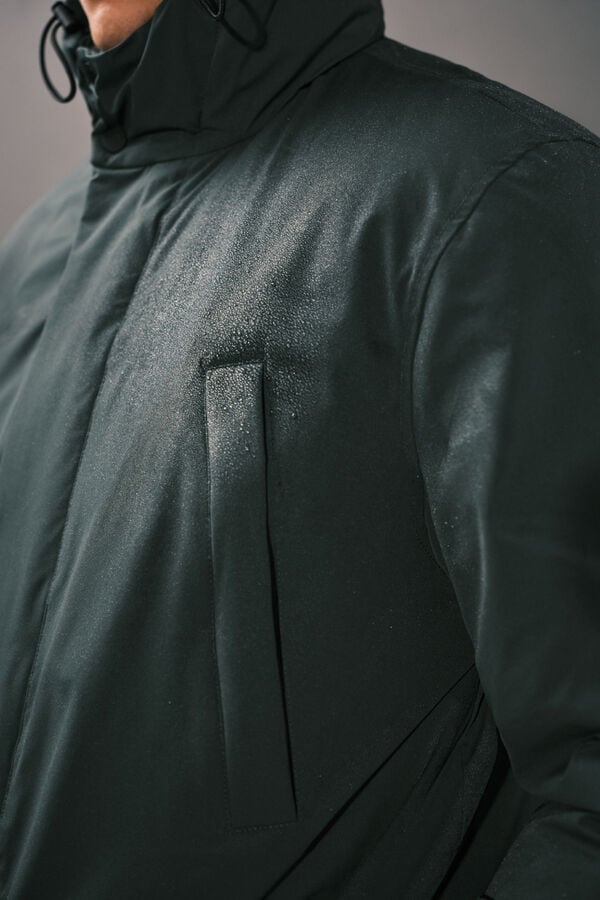 Cortefiel 4-pocket parka Dark green