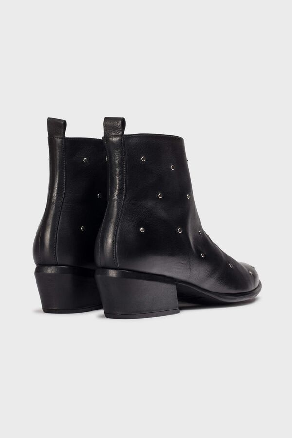 Wonders Botins Fei 02 em pele Preto