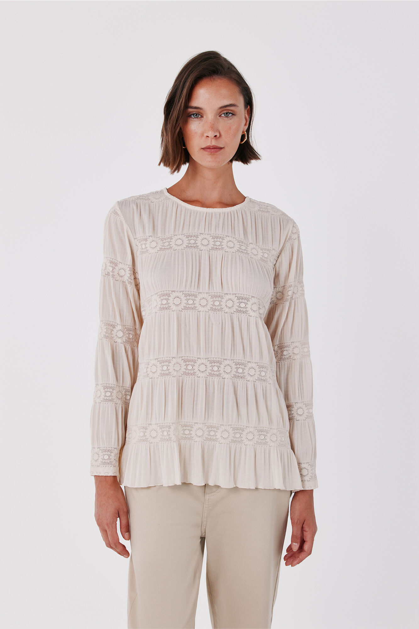 Cortefiel Floral fluid T-shirt