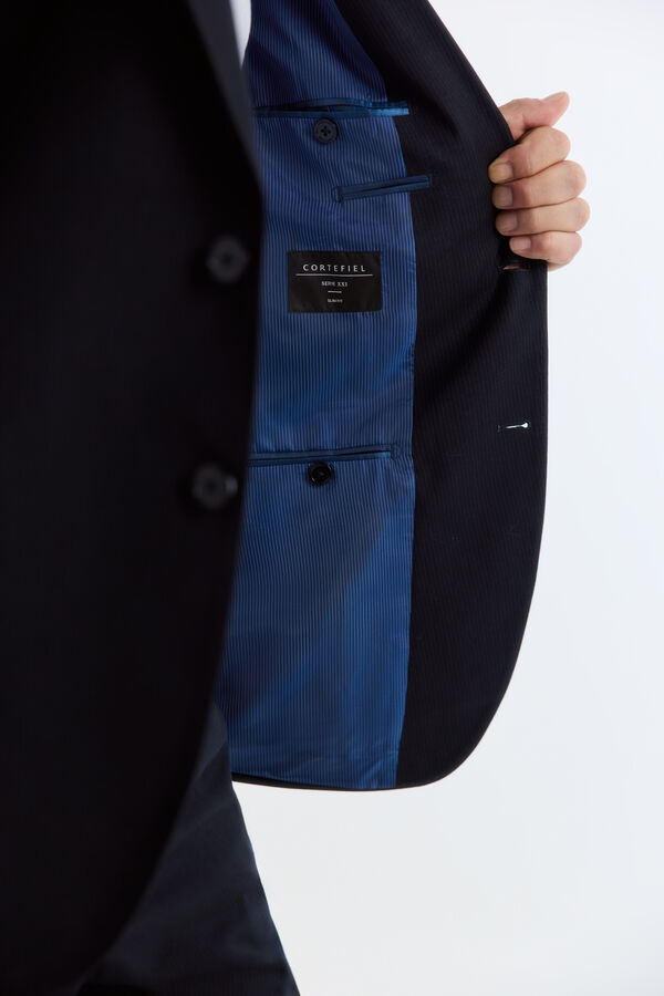 Cortefiel Blazer S&eacute;rie XXI riscas Azul