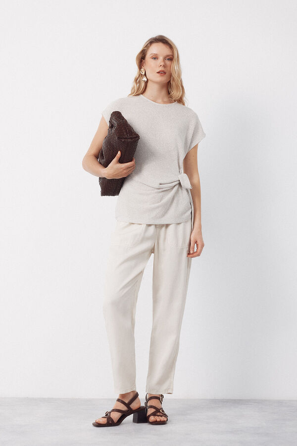 Cortefiel Tencel fluid trousers Multicolour