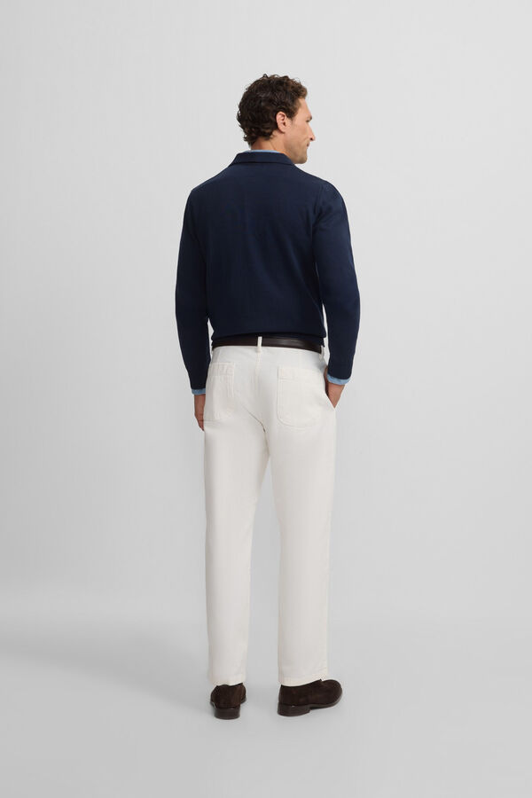 Silbon Camisola de gola polo Azul