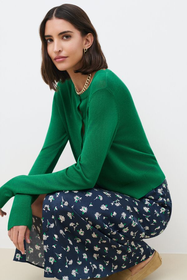 Caroll Saia comprida Jdiane Azul