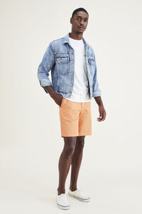 Cortefiel Supreme Flex Modern Chino Shorts Orange