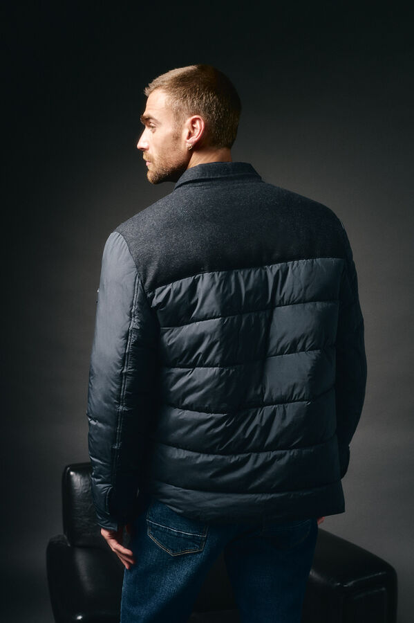 OOTO Sobrecamisa acolchoada com bolsos Azul