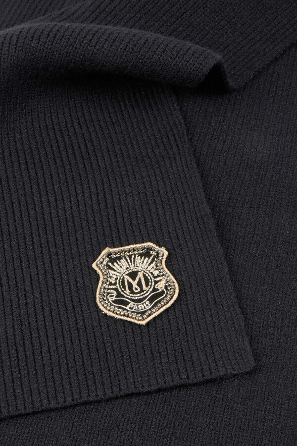 Morgan cachecol de malha Preto