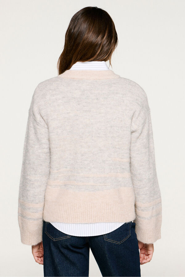 Selected Wool and alpaca jumper  Grey