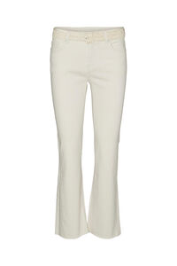 Cortefiel Flared ankle-length jeans Pink