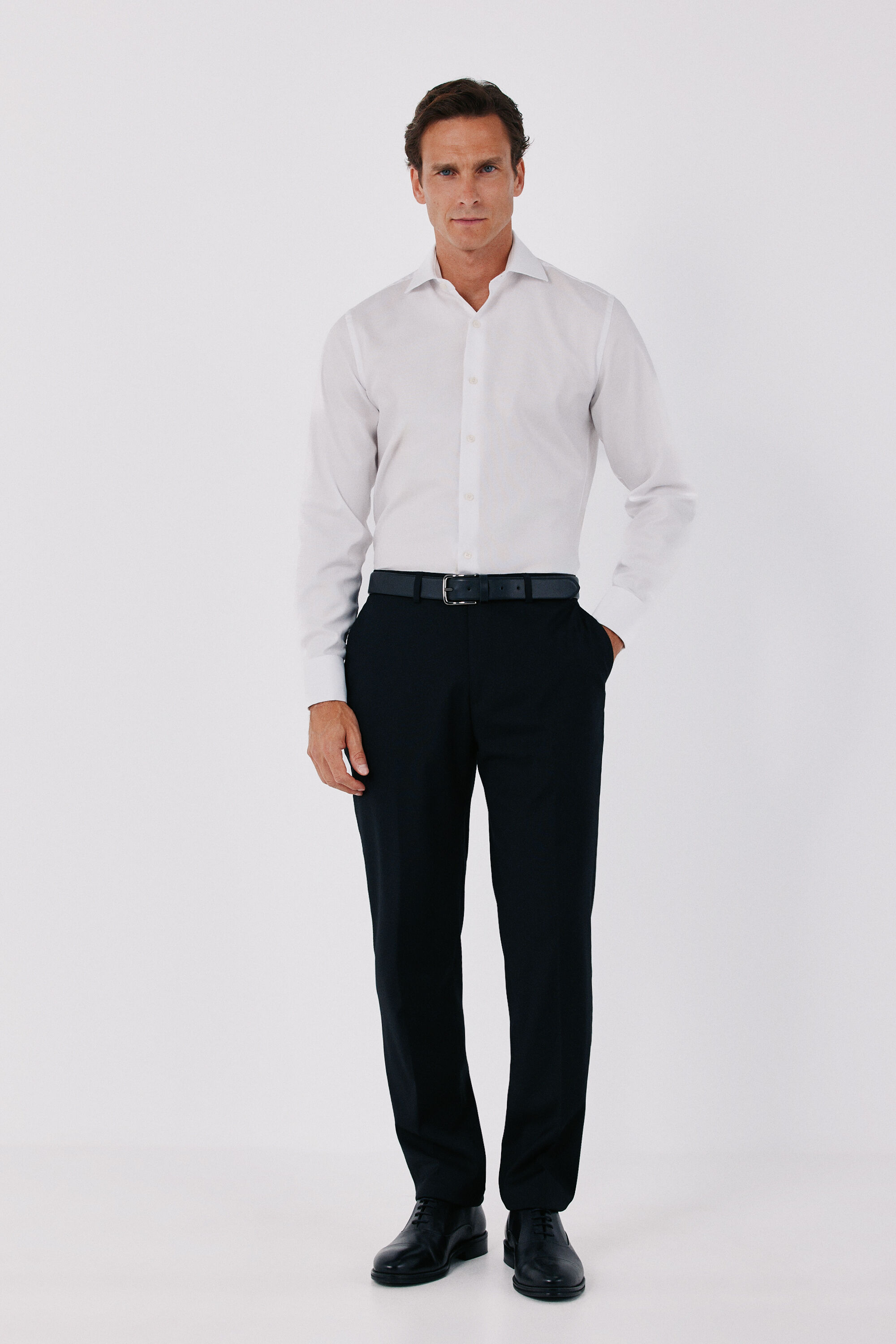 Cortefiel Camisa de vestir otomano slim fit f&aacute;cil de passar a ferro