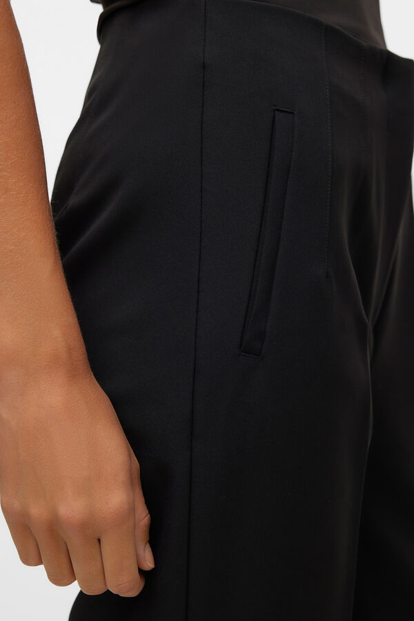 Vero Moda Pantalón largo de vestir Negro