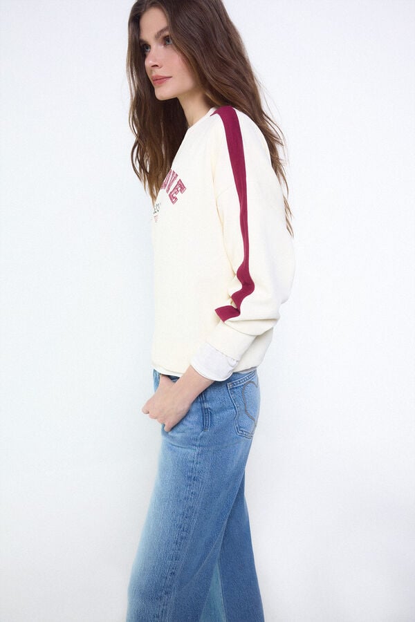 Slowlove Sudadera slowlove oversize Branco