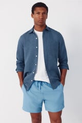 Cortefiel Plain basic swimwear Blue