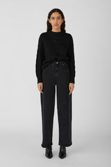 Object Cable knit jumper Black