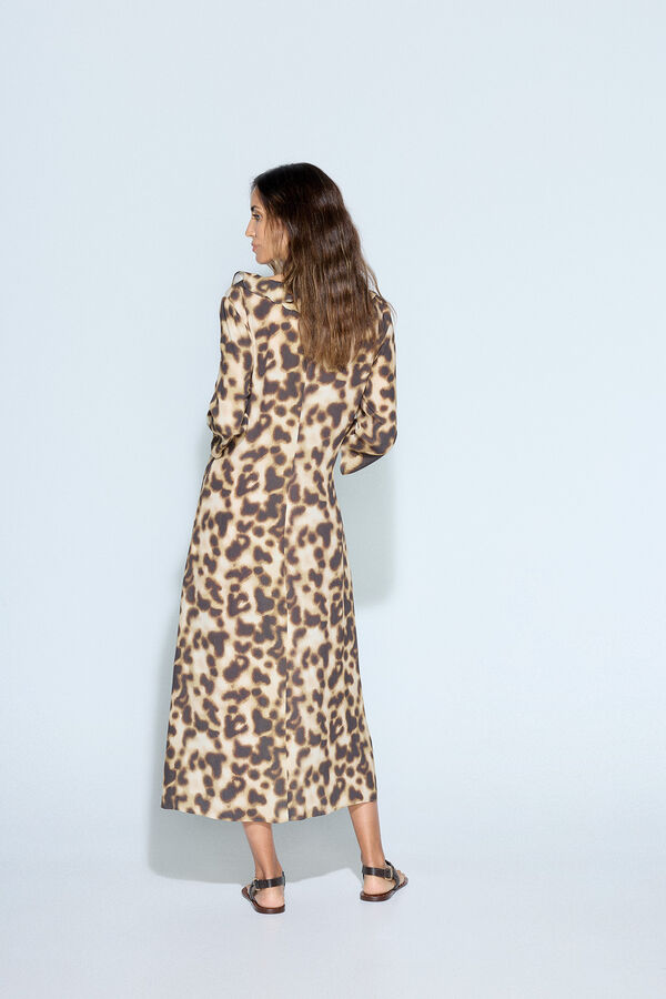 Slowlove Vestido estampado com pingentes Multicolorido