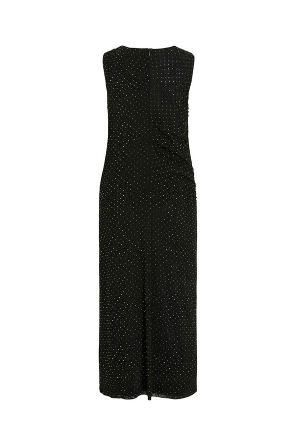 Vila Vestido midi com glitter Preto