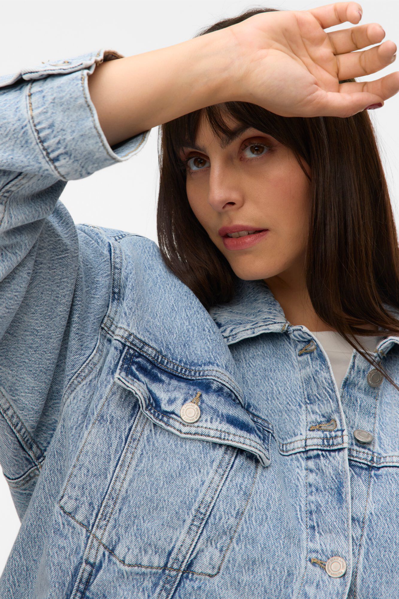 Vero Moda Curve Casaco de ganga tamanho grande