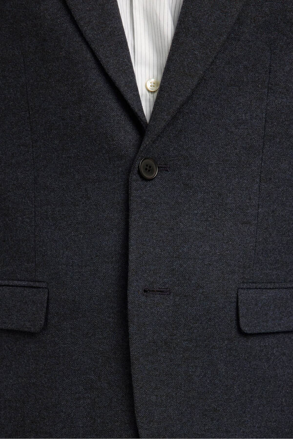Selected Blazer de lã slim fit Azul