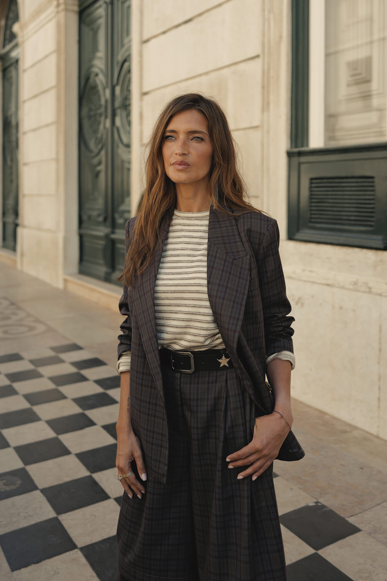Slowlove Plaid Bermuda shorts