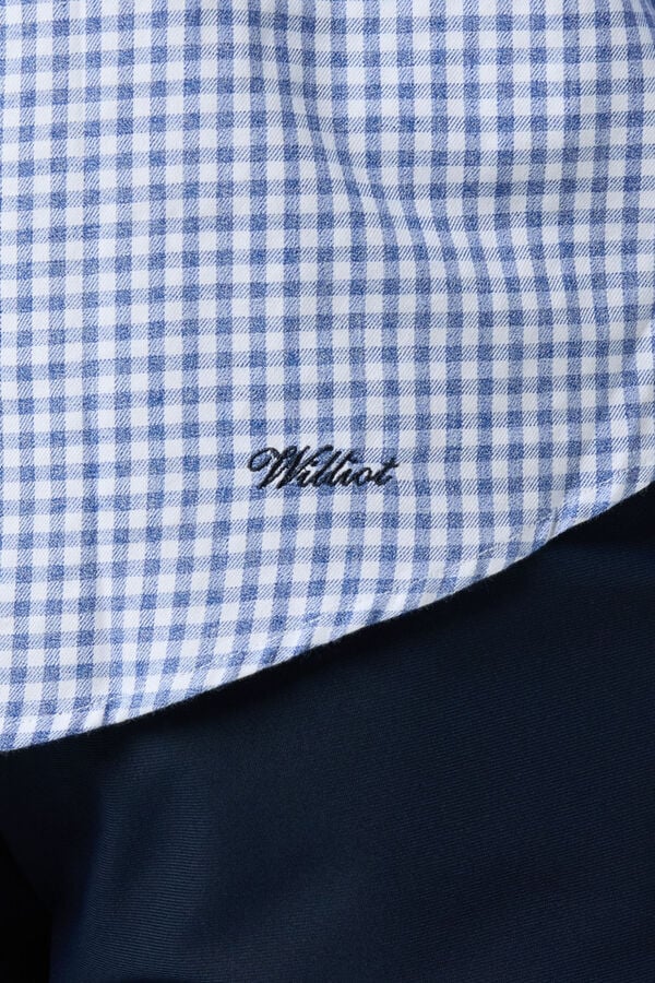 Williot Camisa aos quadrados Azul