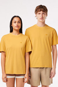 Lacoste T-shirt unissexo em algodão tingida naturalmente